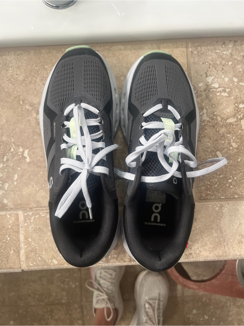 On Running Cloudswift Women's Black with Mint Running Shoes - Picture 3 of 4